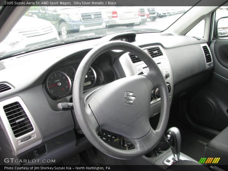 Silky Silver Metallic / Black 2006 Suzuki Aerio SX AWD Sport Wagon