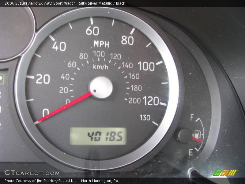 Silky Silver Metallic / Black 2006 Suzuki Aerio SX AWD Sport Wagon