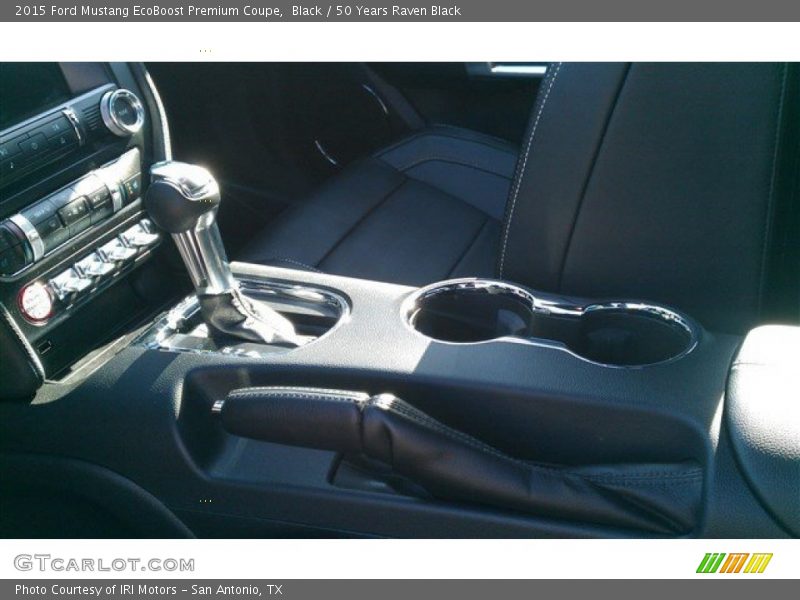 Black / 50 Years Raven Black 2015 Ford Mustang EcoBoost Premium Coupe