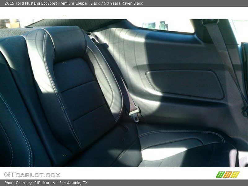 Black / 50 Years Raven Black 2015 Ford Mustang EcoBoost Premium Coupe