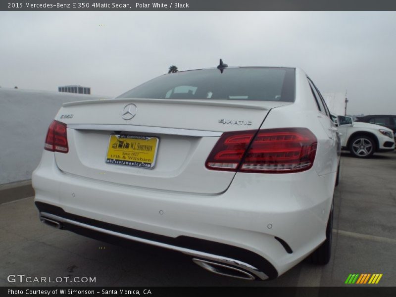 Polar White / Black 2015 Mercedes-Benz E 350 4Matic Sedan