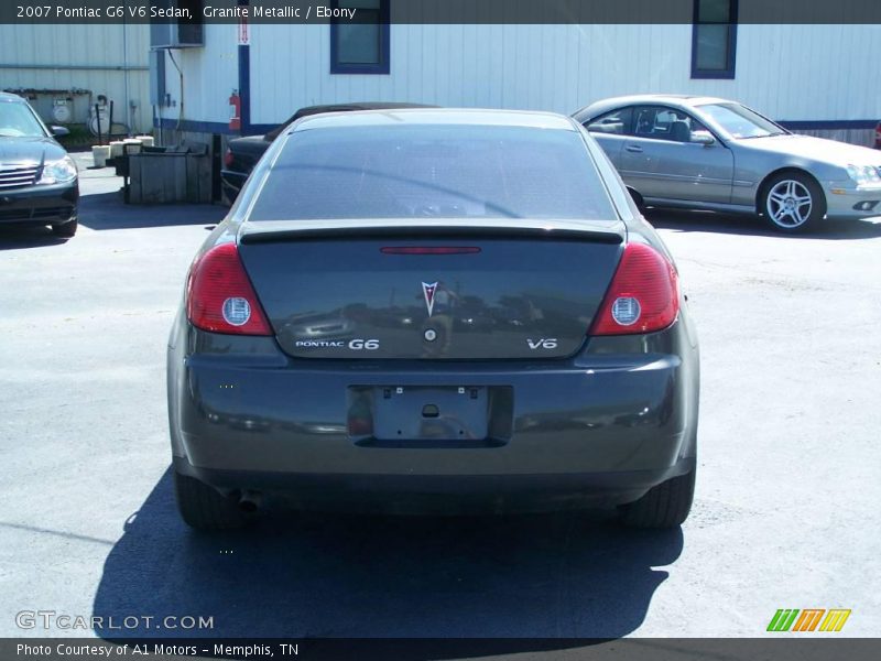 Granite Metallic / Ebony 2007 Pontiac G6 V6 Sedan