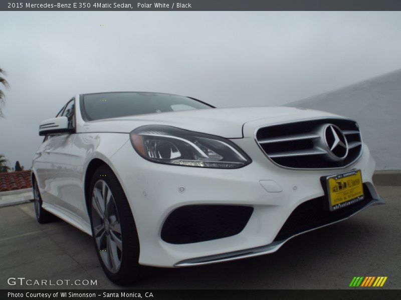 Polar White / Black 2015 Mercedes-Benz E 350 4Matic Sedan