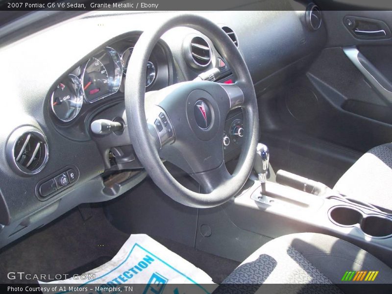 Granite Metallic / Ebony 2007 Pontiac G6 V6 Sedan