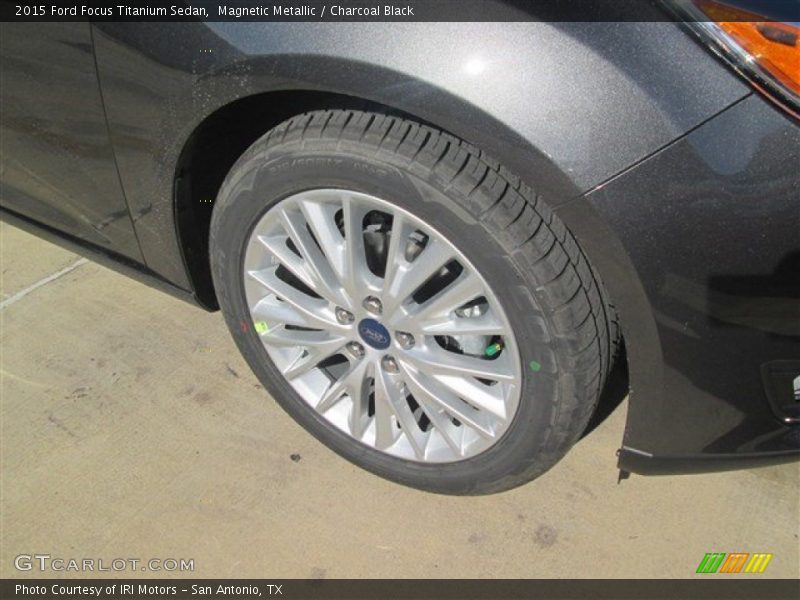 Magnetic Metallic / Charcoal Black 2015 Ford Focus Titanium Sedan