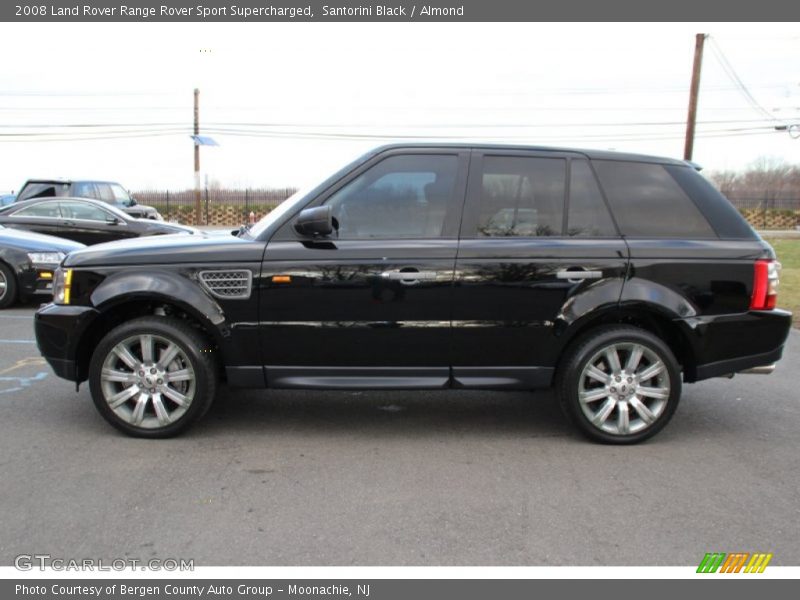 Santorini Black / Almond 2008 Land Rover Range Rover Sport Supercharged