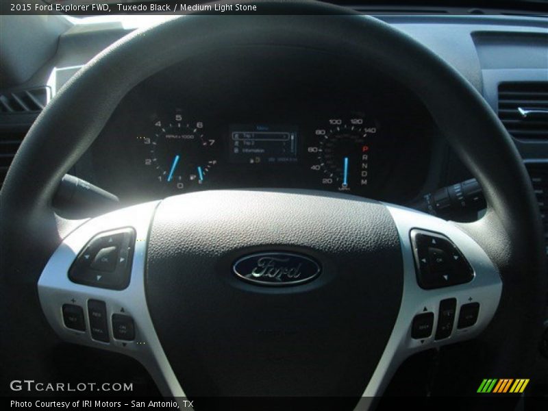 Tuxedo Black / Medium Light Stone 2015 Ford Explorer FWD