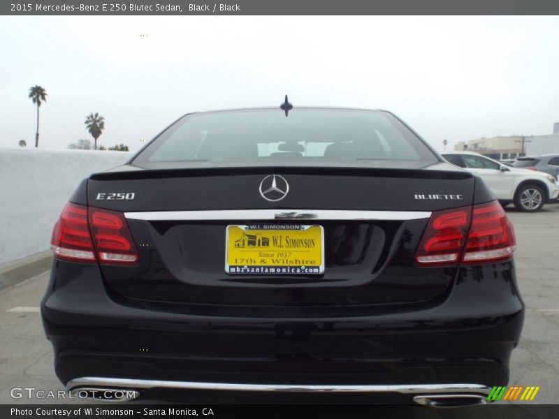 Black / Black 2015 Mercedes-Benz E 250 Blutec Sedan