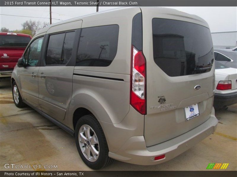 Tectonic Silver / Charcoal Black Cloth 2015 Ford Transit Connect XLT Wagon