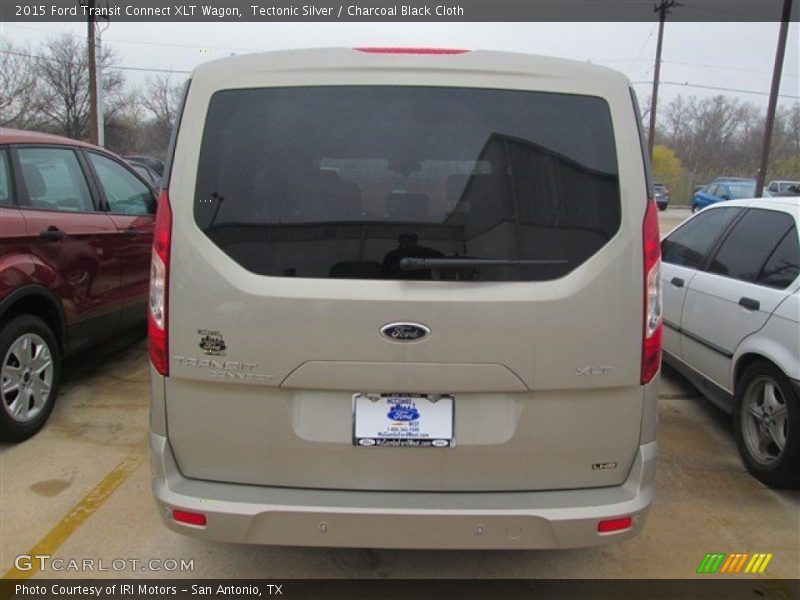 Tectonic Silver / Charcoal Black Cloth 2015 Ford Transit Connect XLT Wagon