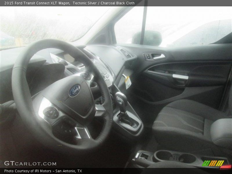 Tectonic Silver / Charcoal Black Cloth 2015 Ford Transit Connect XLT Wagon