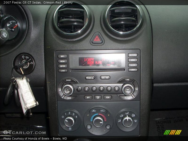 Crimson Red / Ebony 2007 Pontiac G6 GT Sedan