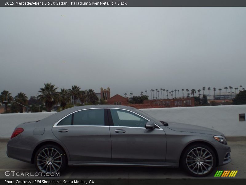 Palladium Silver Metallic / Black 2015 Mercedes-Benz S 550 Sedan