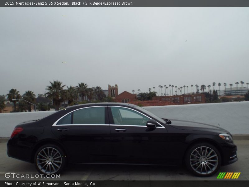 Black / Silk Beige/Espresso Brown 2015 Mercedes-Benz S 550 Sedan