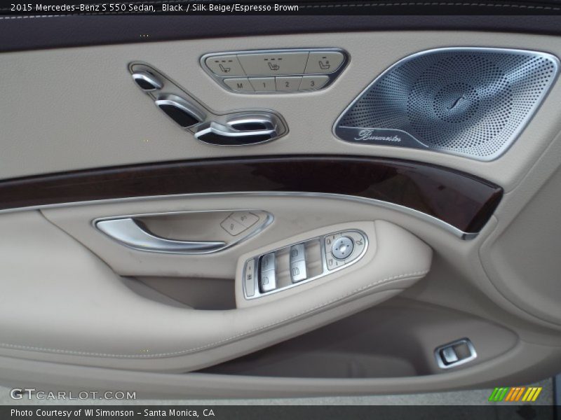 Black / Silk Beige/Espresso Brown 2015 Mercedes-Benz S 550 Sedan