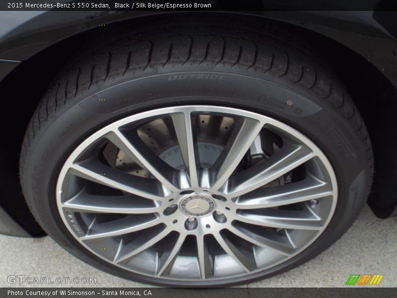 Black / Silk Beige/Espresso Brown 2015 Mercedes-Benz S 550 Sedan