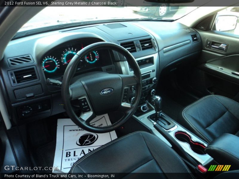 Sterling Grey Metallic / Charcoal Black 2012 Ford Fusion SEL V6