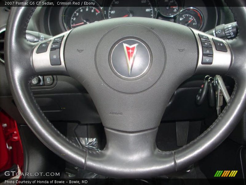 Crimson Red / Ebony 2007 Pontiac G6 GT Sedan