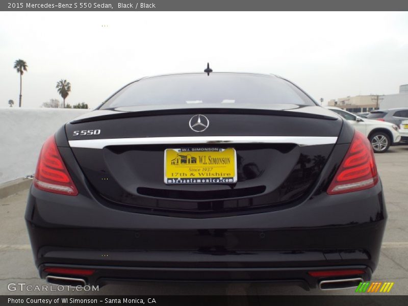 Black / Black 2015 Mercedes-Benz S 550 Sedan