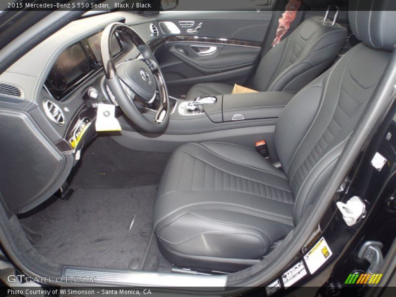 Black / Black 2015 Mercedes-Benz S 550 Sedan