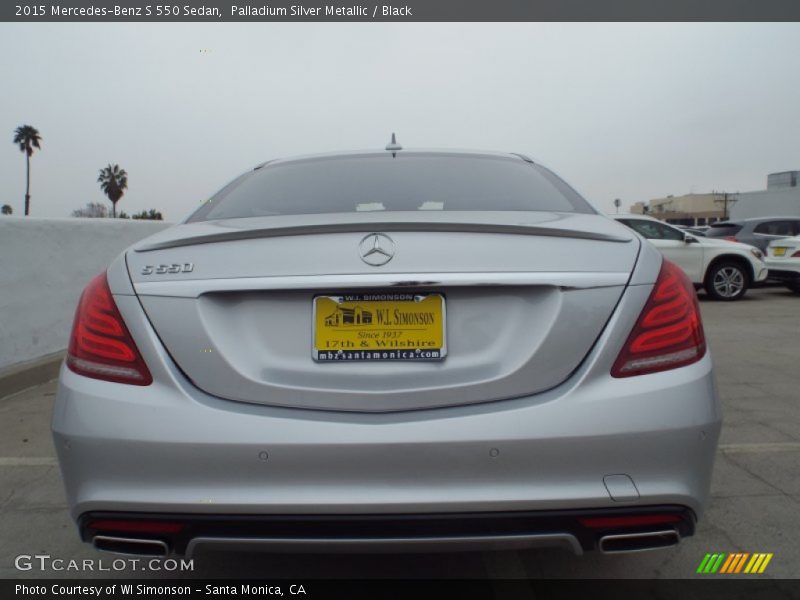 Palladium Silver Metallic / Black 2015 Mercedes-Benz S 550 Sedan