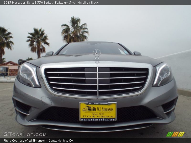 Palladium Silver Metallic / Black 2015 Mercedes-Benz S 550 Sedan