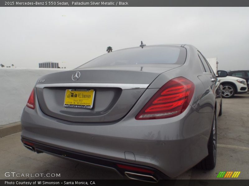 Palladium Silver Metallic / Black 2015 Mercedes-Benz S 550 Sedan