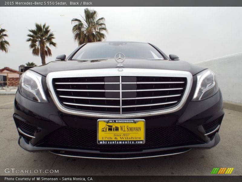 Black / Black 2015 Mercedes-Benz S 550 Sedan