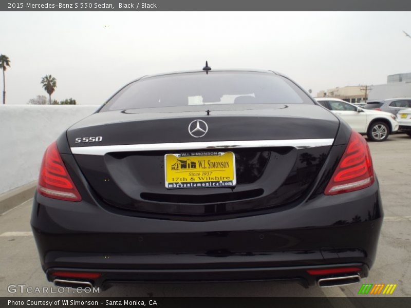 Black / Black 2015 Mercedes-Benz S 550 Sedan