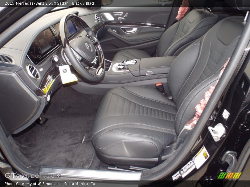 Black / Black 2015 Mercedes-Benz S 550 Sedan