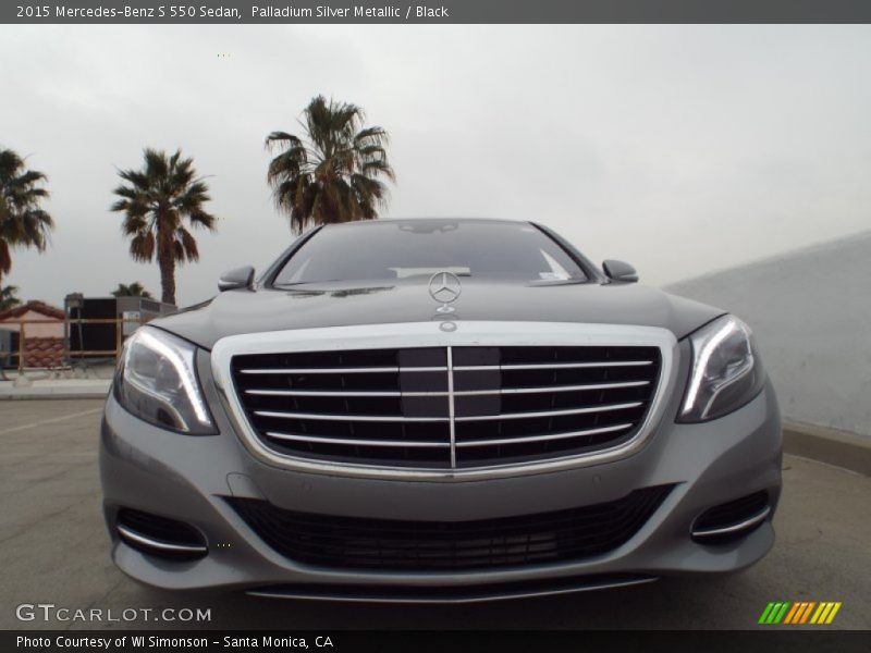 Palladium Silver Metallic / Black 2015 Mercedes-Benz S 550 Sedan