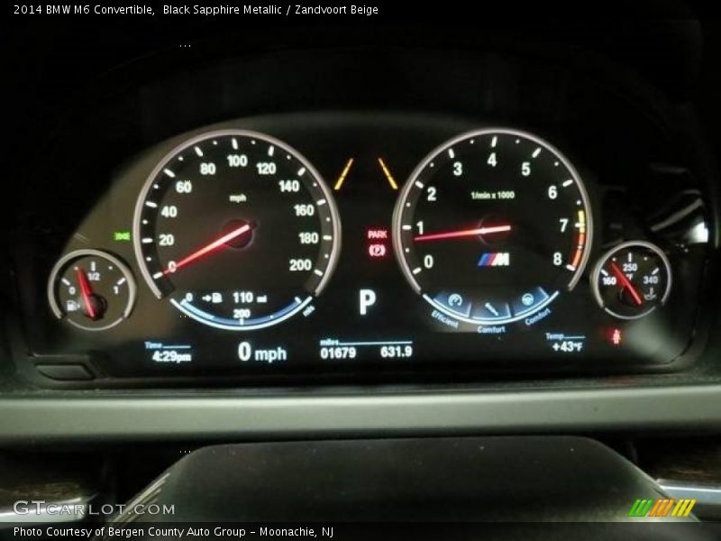  2014 M6 Convertible Convertible Gauges