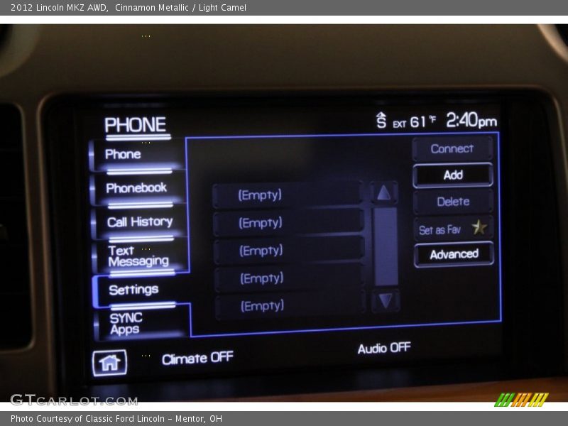 Cinnamon Metallic / Light Camel 2012 Lincoln MKZ AWD