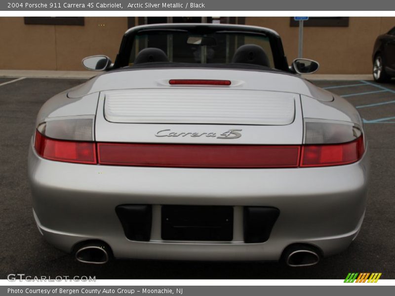 Arctic Silver Metallic / Black 2004 Porsche 911 Carrera 4S Cabriolet