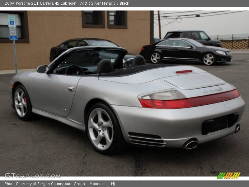Arctic Silver Metallic / Black 2004 Porsche 911 Carrera 4S Cabriolet