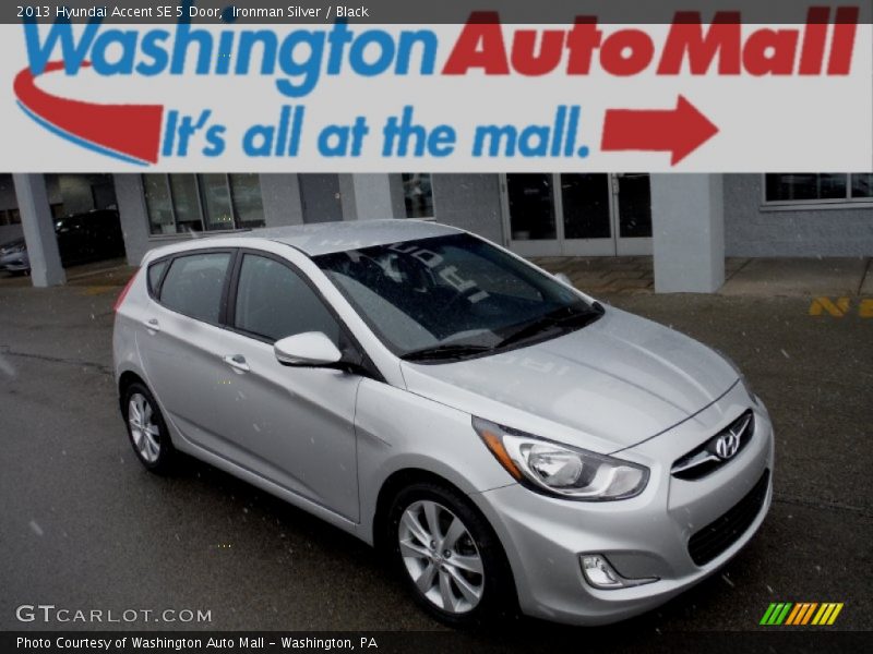 Ironman Silver / Black 2013 Hyundai Accent SE 5 Door