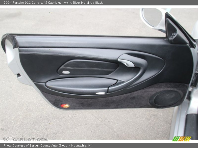 Arctic Silver Metallic / Black 2004 Porsche 911 Carrera 4S Cabriolet