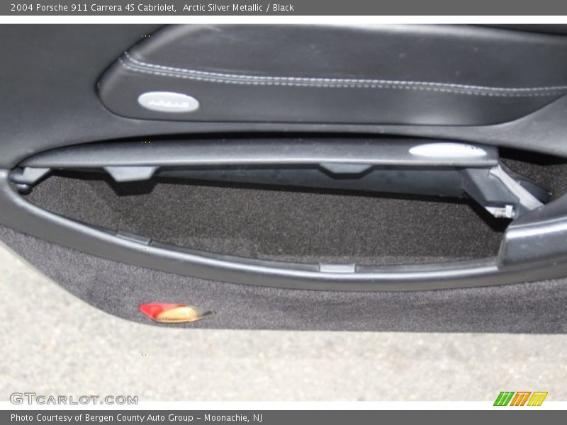 Arctic Silver Metallic / Black 2004 Porsche 911 Carrera 4S Cabriolet