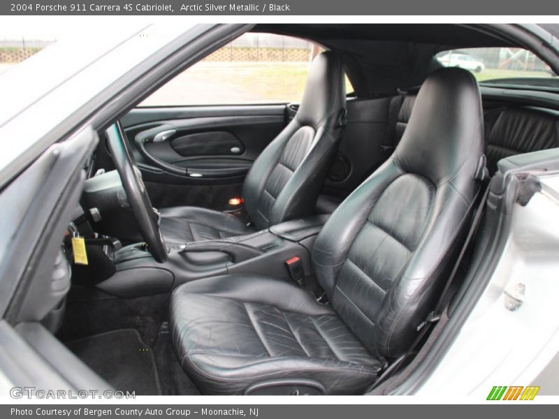 Arctic Silver Metallic / Black 2004 Porsche 911 Carrera 4S Cabriolet