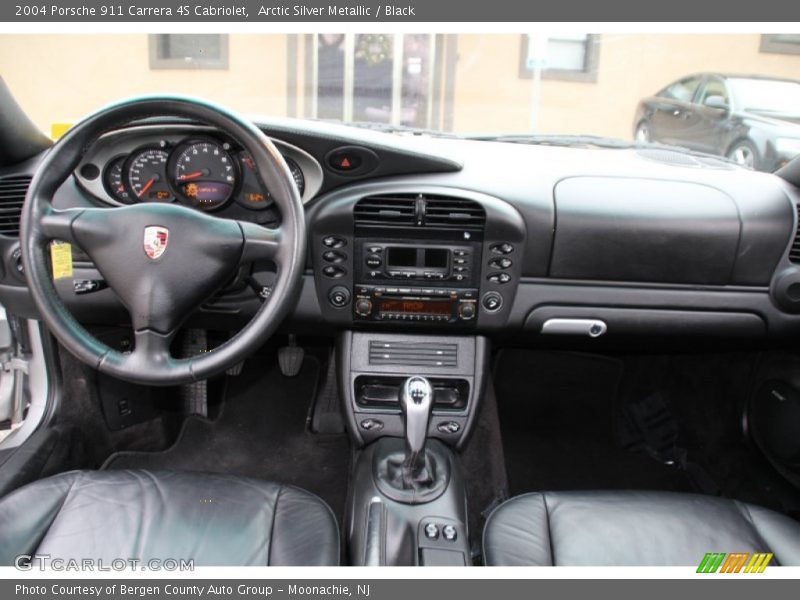 Arctic Silver Metallic / Black 2004 Porsche 911 Carrera 4S Cabriolet