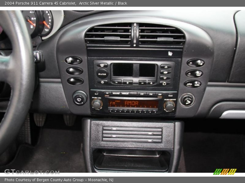 Arctic Silver Metallic / Black 2004 Porsche 911 Carrera 4S Cabriolet