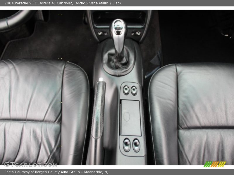 Arctic Silver Metallic / Black 2004 Porsche 911 Carrera 4S Cabriolet