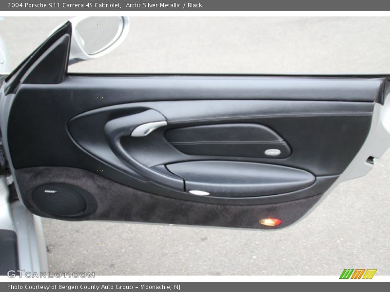 Arctic Silver Metallic / Black 2004 Porsche 911 Carrera 4S Cabriolet