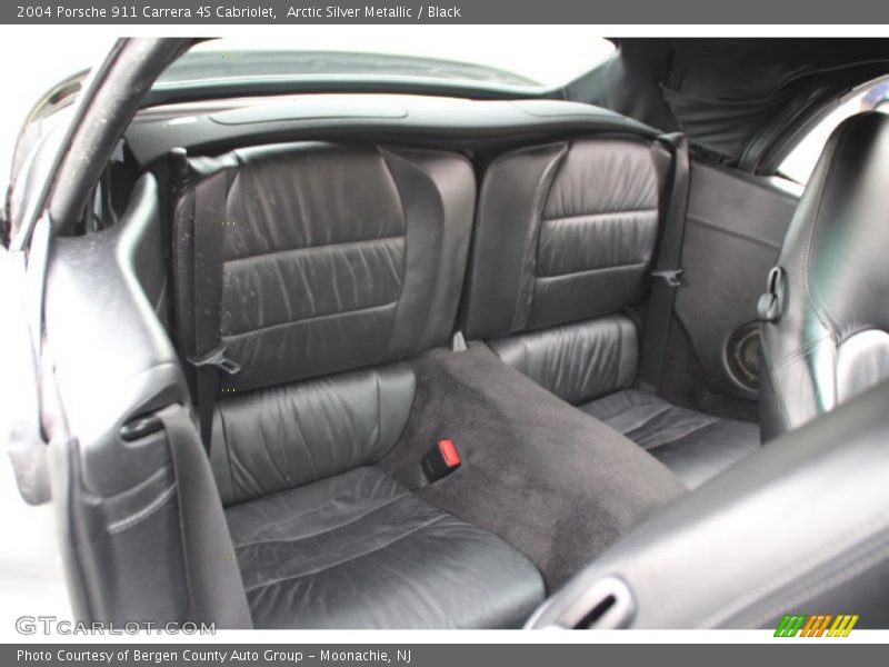 Arctic Silver Metallic / Black 2004 Porsche 911 Carrera 4S Cabriolet