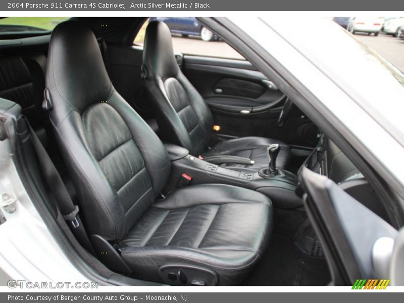 Arctic Silver Metallic / Black 2004 Porsche 911 Carrera 4S Cabriolet