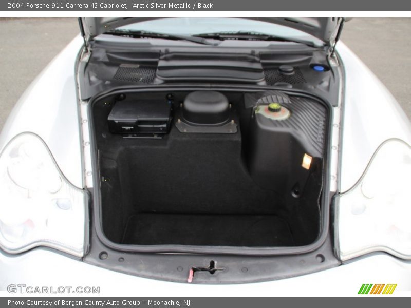 Arctic Silver Metallic / Black 2004 Porsche 911 Carrera 4S Cabriolet