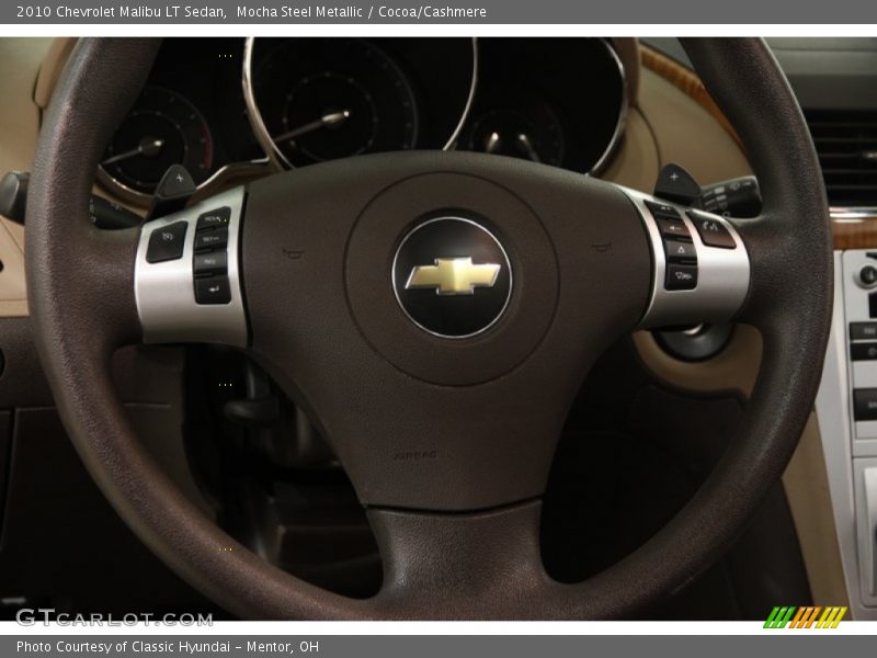 Mocha Steel Metallic / Cocoa/Cashmere 2010 Chevrolet Malibu LT Sedan