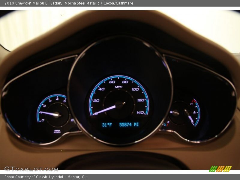 Mocha Steel Metallic / Cocoa/Cashmere 2010 Chevrolet Malibu LT Sedan