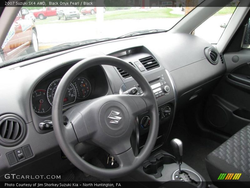 Black Onyx Pearl / Black 2007 Suzuki SX4 AWD