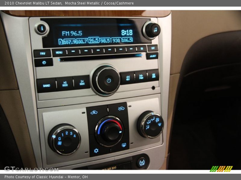Mocha Steel Metallic / Cocoa/Cashmere 2010 Chevrolet Malibu LT Sedan